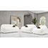 Ensemble de canapé en fausse fourrure 2 pièces avec coussin boule Leann