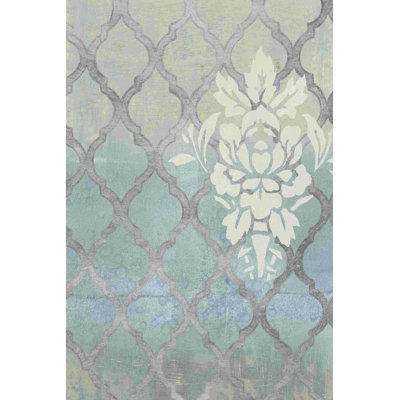 Bleu sarcelle et arabesque I