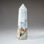 Polished Ocean Jasper Point from Madagascar in Blue/White/Bronze