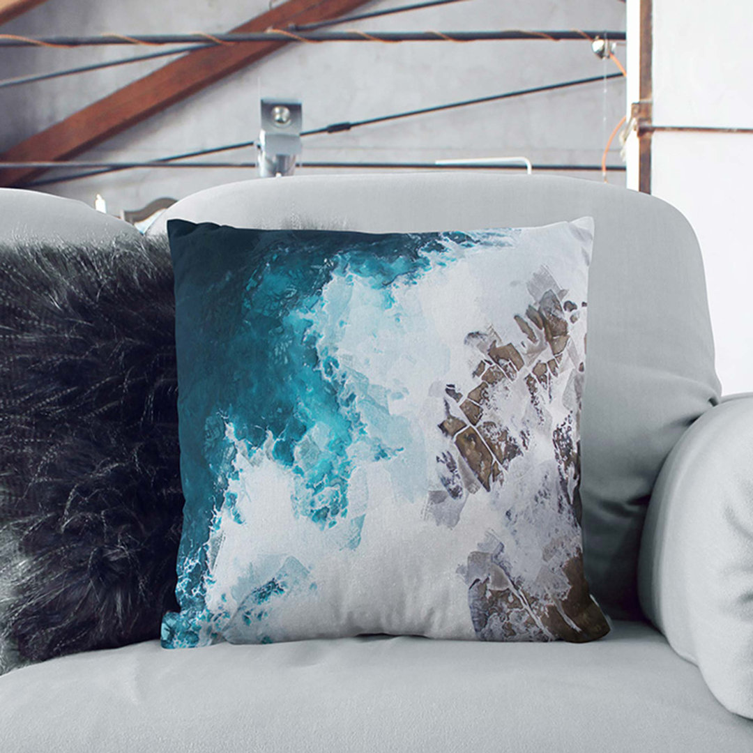 Crashing Waves at Bondi Beach Cushion with Filling
