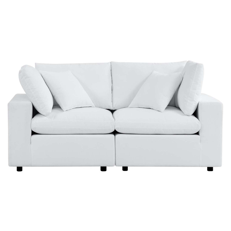 Causeuse d'extérieur Commix Sunbrella, Sunbrella® blanc, Blanc