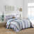 Bleu / brun / beige
