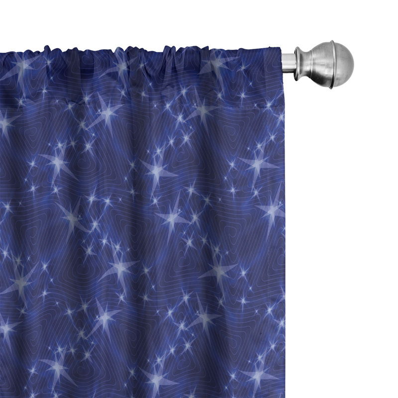 Rideaux 4 panneaux East Urban Home Blue Sky, L 56 po x L 95 po