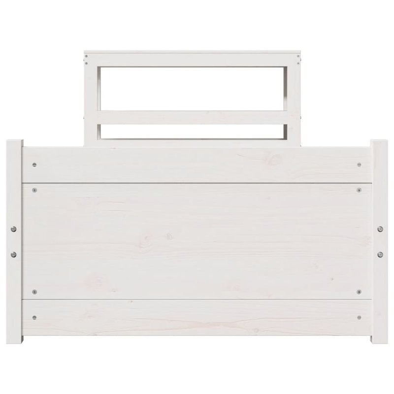 Bed Frame With Headboard Without Mattress White, Small Single (2'6)