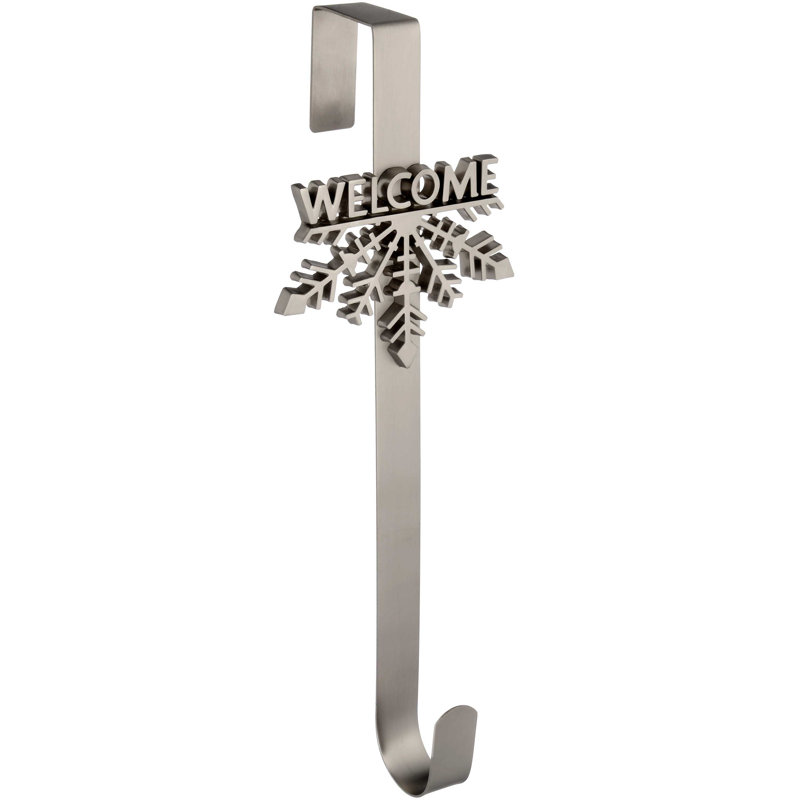 13cm Wreath Hanger, Antique Silver