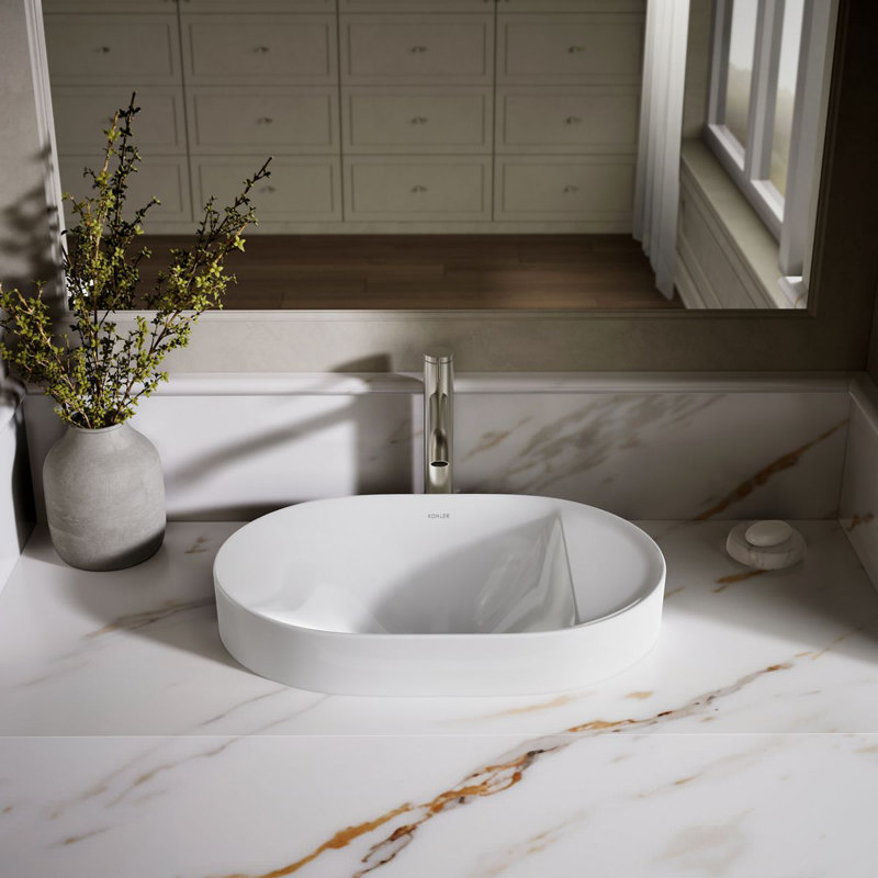 Chalice 22-3/4" Oval Vessel Bathroom Sink