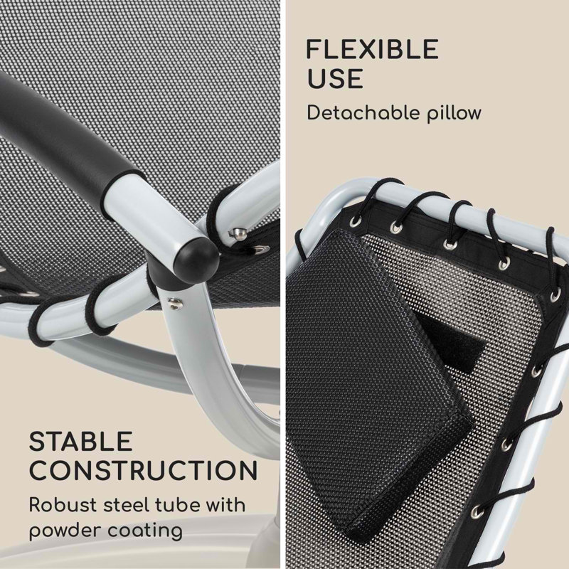 173cm Long with Cushions, White/Black