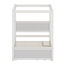Le lit plateforme à baldaquin avec lit gigogne et tiroirs offre un rangement peu encombrant et un style moderne personnalisable
