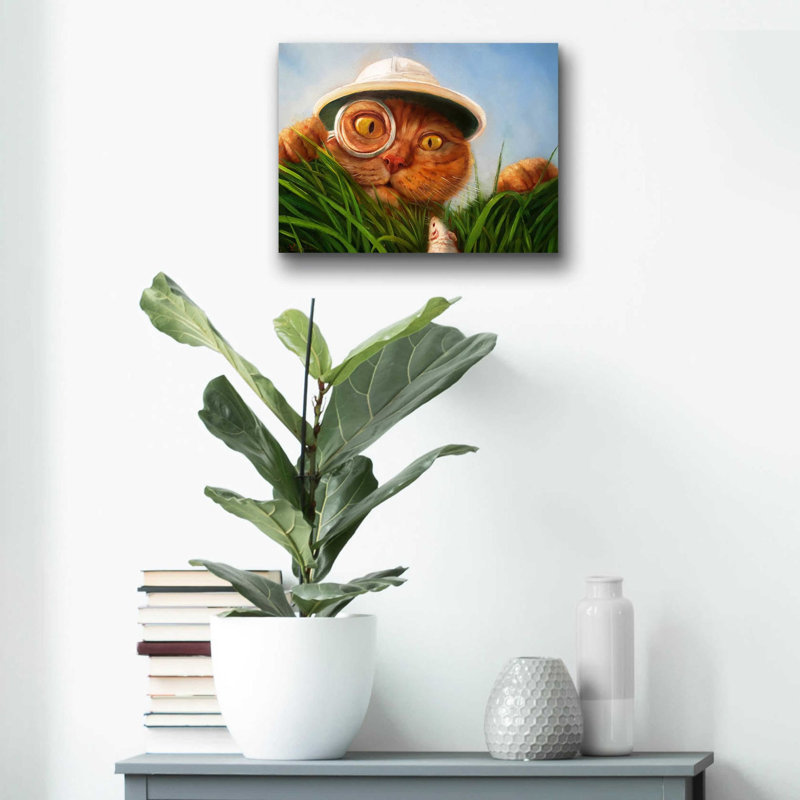 «Explorer» par Lucia Heffernan, art mural en verre acrylique, H 12 po x l 16 po x P 0,13 po