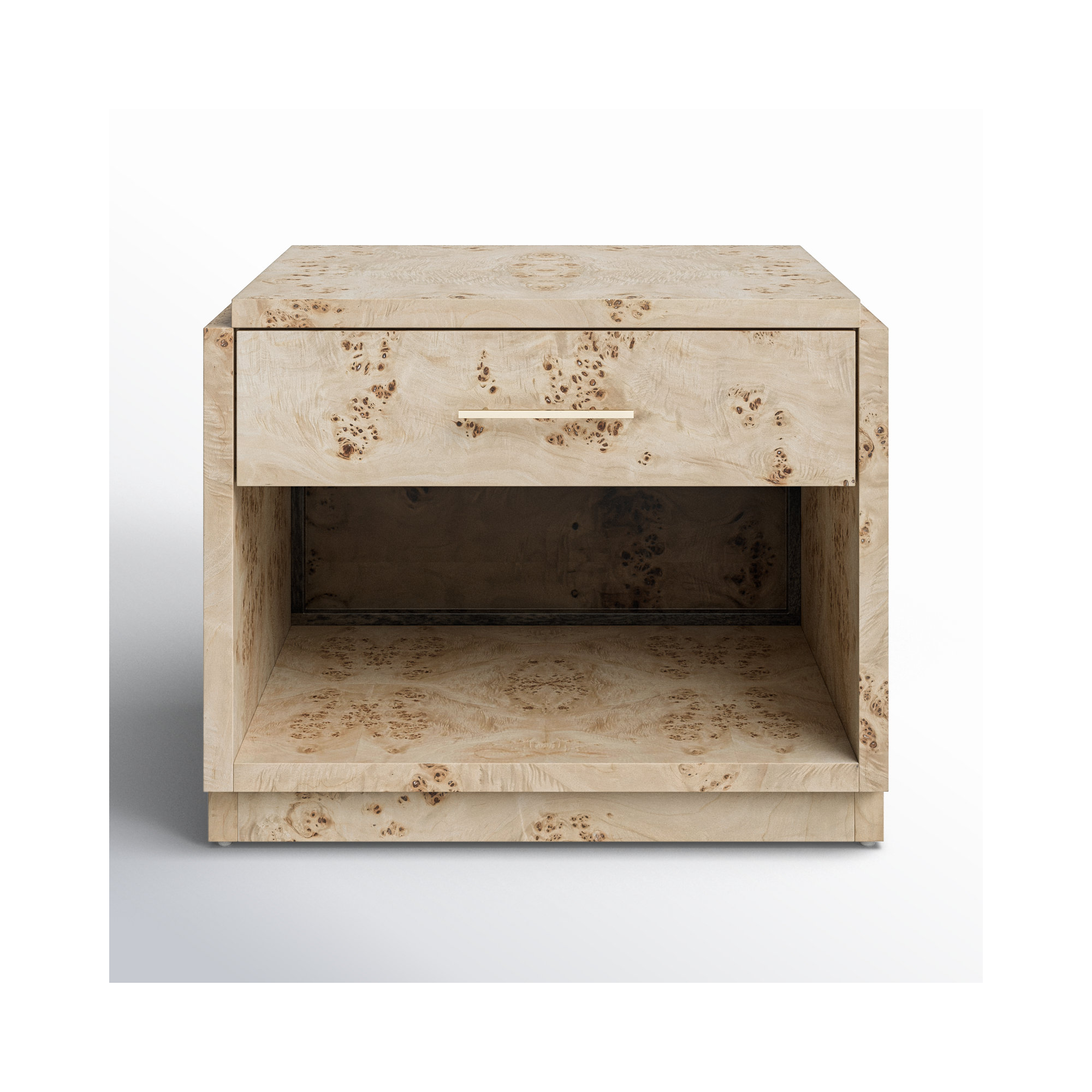 Kingston 1 - Drawer 28" Nightstand, Light Burl