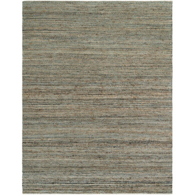 Tapis uni / rayé bleu Durah