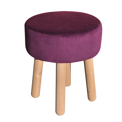 Solid + Manufactured Wood Accent Stool