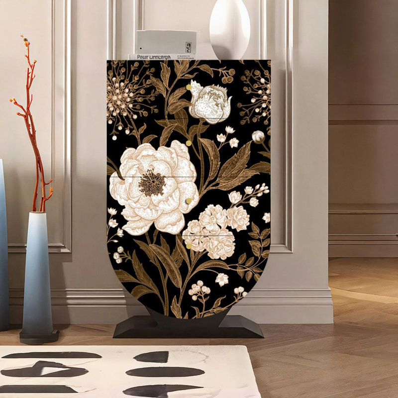 Armoire seau ronde inversée de style chinois