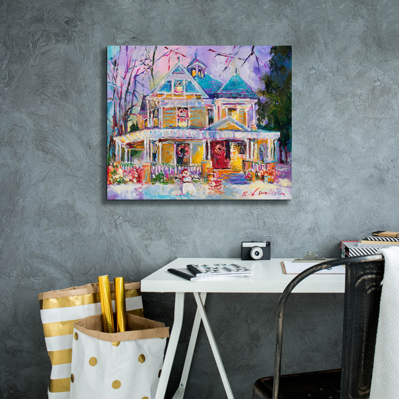 «Christmas House» par Richard Wallich, H 20 po x l 24 po