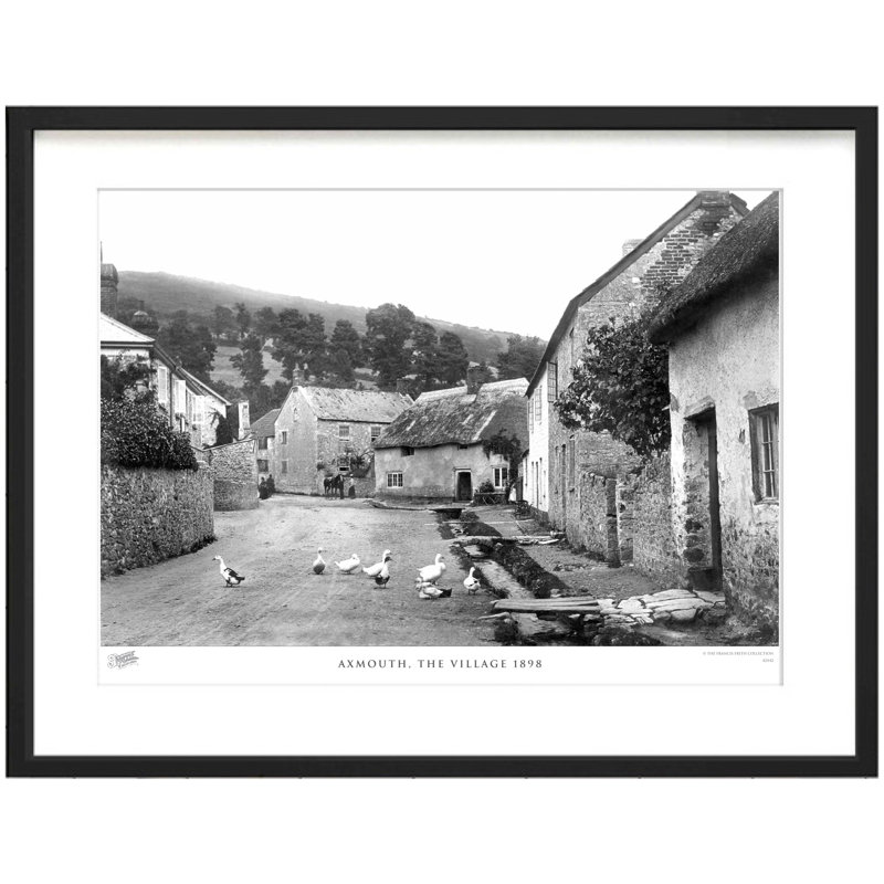 Axmouth, The Village 1898 - Single Picture Frame Print, 40cm H x 50cm W x 2.3cm D
