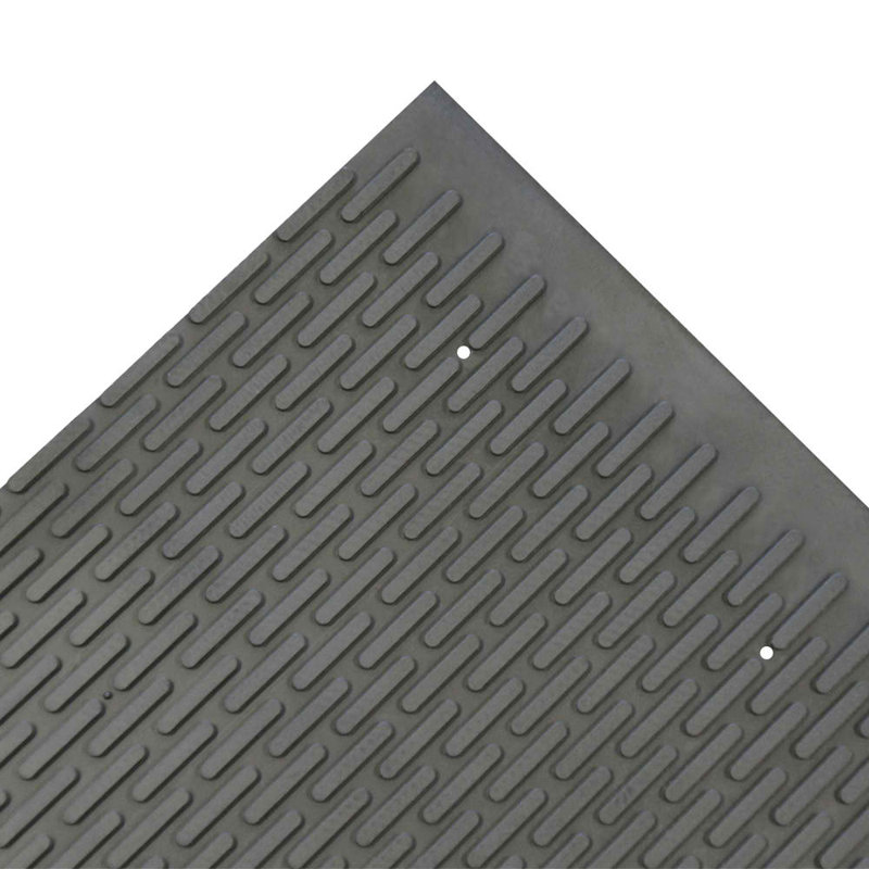 Tapis de cuisine Brechin, Rectangle 2 pi x 2 pi 10 po, Noir