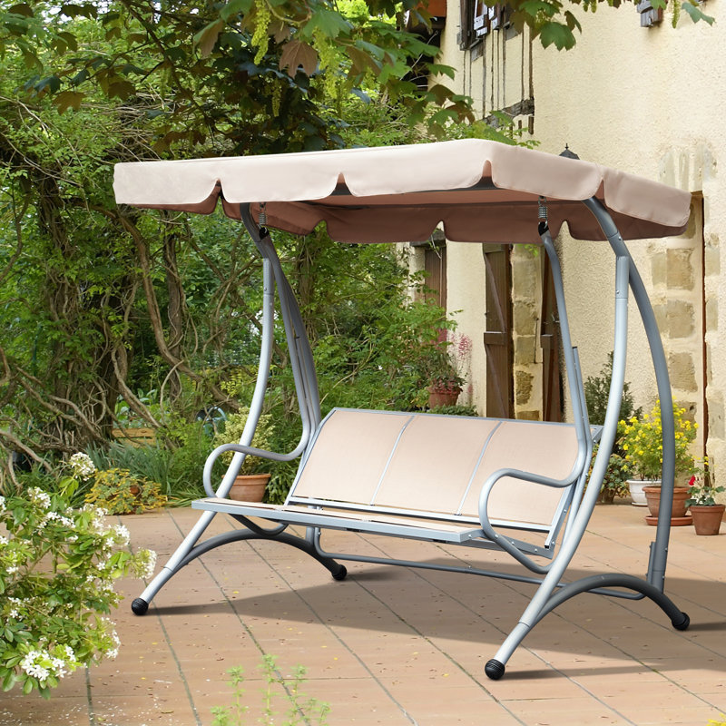 Balancelle d'extérieur 3 places Outsunny