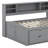 Full Size Wood Daybed with 2 Bedside Cabinets, Upper Shelves and 4 Drawers-96158821
