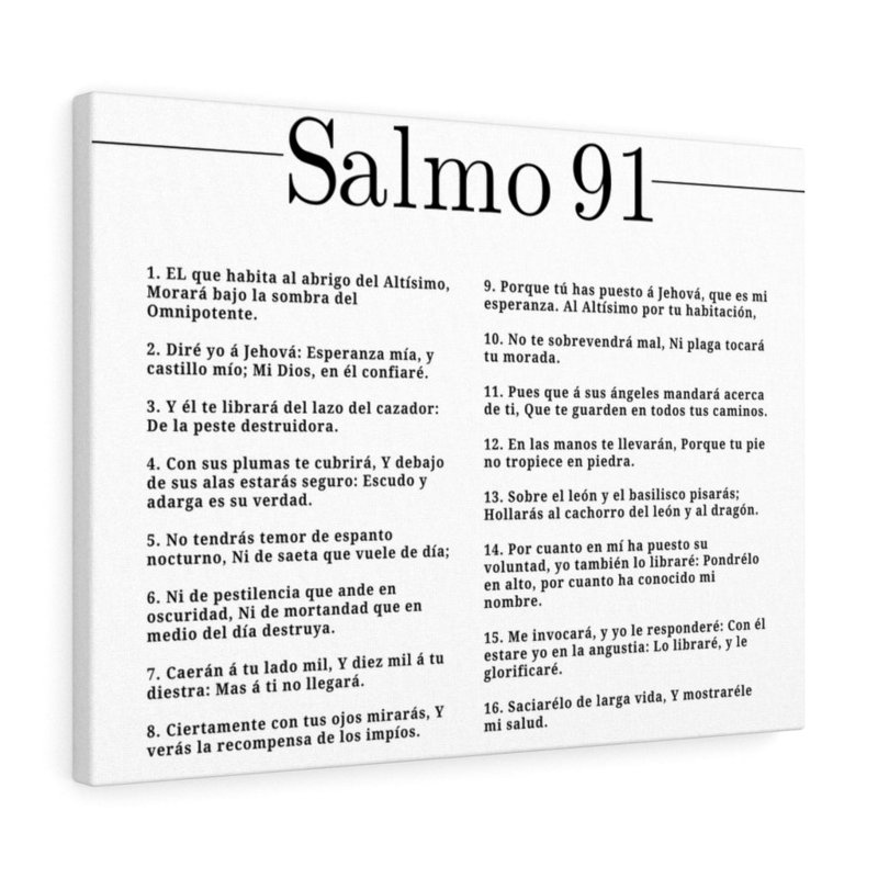 Salmo 91, article de cristal à la liste, H 11 po x l 14 po x P 1,25 po