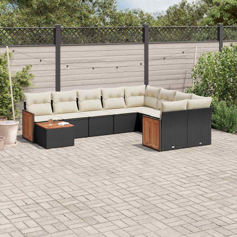 Vidaxl Garden Sofa Set  PE Rattan Large Modular