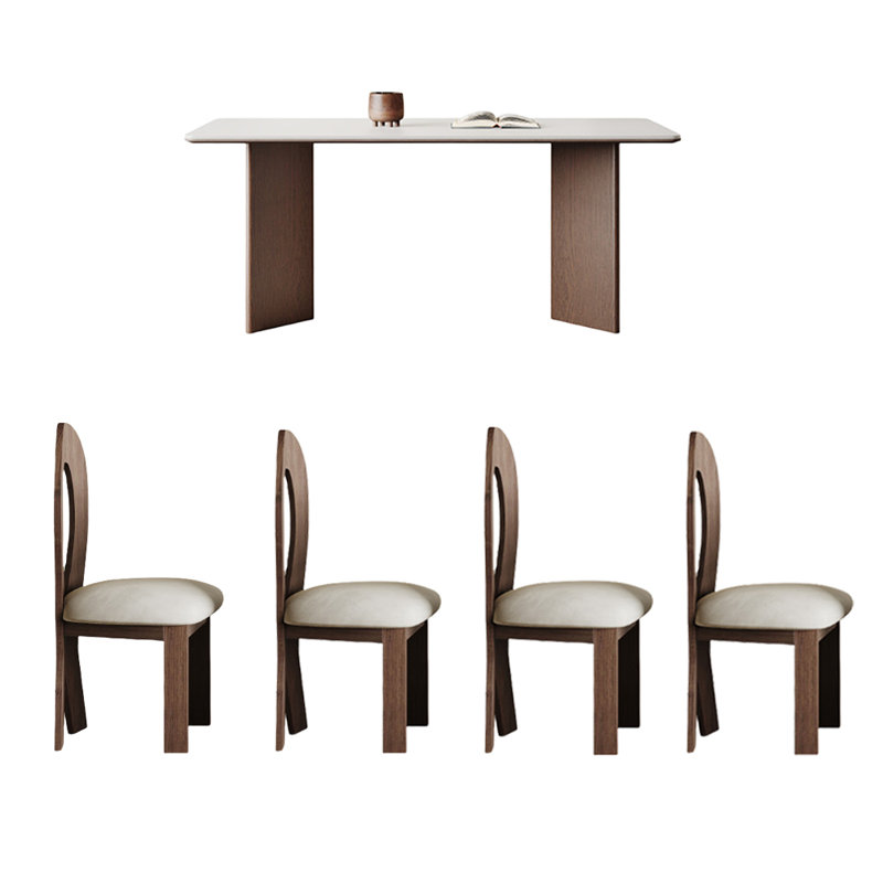 Ensembles de table de salle à manger modernes, H 29,52 po x L 55,11 po x l 31,49 po