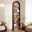 Miroir demi-cercle en bois massif