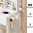Mirror Cabinet + Round Mirror LED Vanity Table + Cushioned Stool, With 2 AC + 2 USB Power Station,17" Diameter LED Mirror, Touch Control-562142297