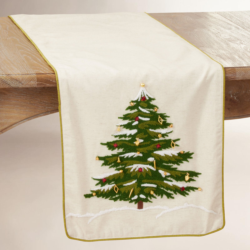 Maldon 100% Cotton Christmas Table Runner