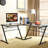 Bourdon L-Shaped Metal Base Writing Desk-983694522