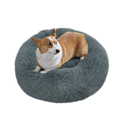 Calming Dog Bed For Small Dogs Luxury Plush Fluffy Donut Cat Bed For Indoor Pet Puppy Bed