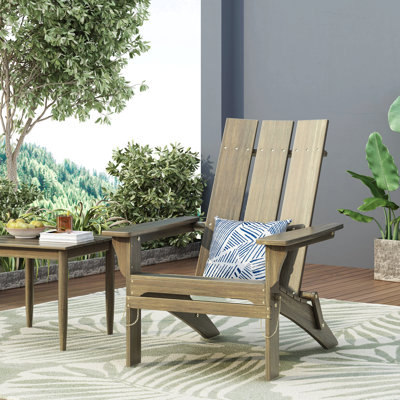 Chaise Adirondack pliable de conception rustique