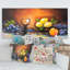Nature morte, vin et fruit - Peinture sur toile-600453705-600453708