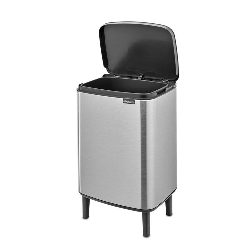 Brabantia 12 Litre Bo Waste Bin Hi, Matt Steel Fingerprint Proof