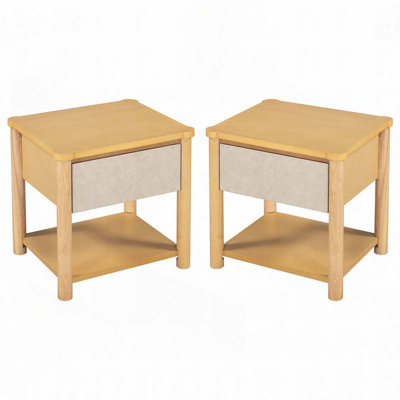 Table de chevet en bois Farmhouse