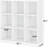 Ebern Designs Bookcase, 9 Cube Open Storage Organizer Display Bookshelf-868352289-868352288