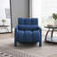 Chaise d'appoint moderne rembourrée, tissu en lin confortable avec coussin