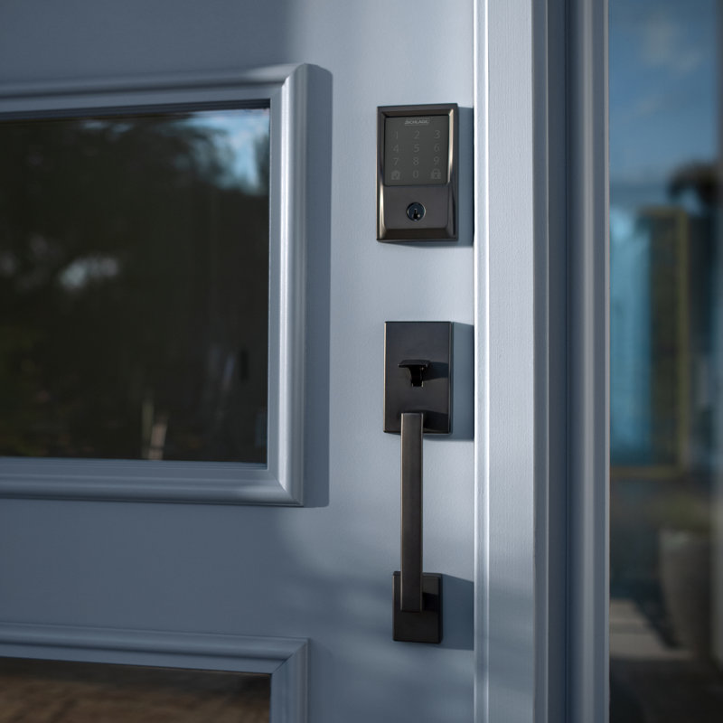 Encode Smart WiFi Deadbolt with Century Trim, Matte Black, Yes