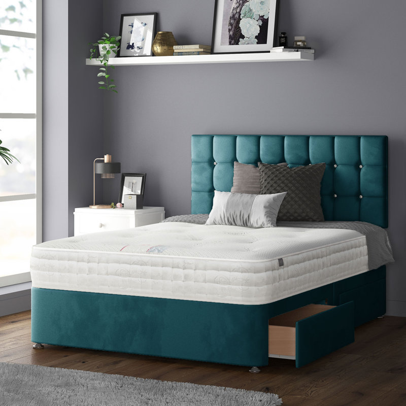 Rochester Upholstered Headboard, Mallard, Super King (6')