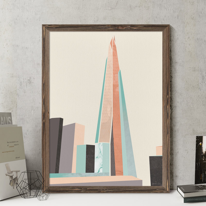 « graphicing architecture i » par paul cezanne-photo-cadre, reproduction d’art, H 38 po x l 28 po x P 1,25 po