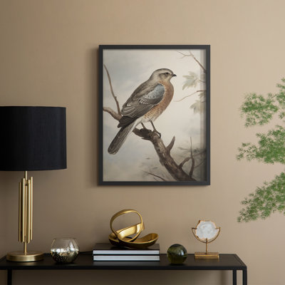 «Vintage Animal Print VI», reproduction encadrée - bois massif