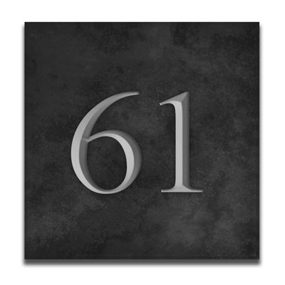 Velia 17.78cm H Stone House Number
