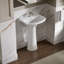 Cimarron® Vitreous China 23" Pedestal Bathroom Sink with Overflow-10940900-19195632