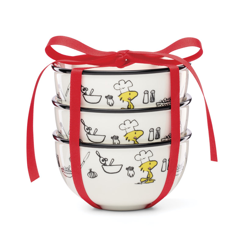 Lenox Chef Snoopy Mini Bowls, Set of 3