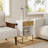 Table With Storage Drawer And Open Shelf,Side End Table For Bedroom,Living Room,Office White