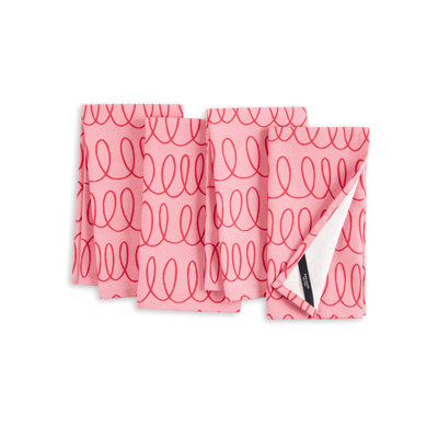 Loop And Dot 100% Cotton Square