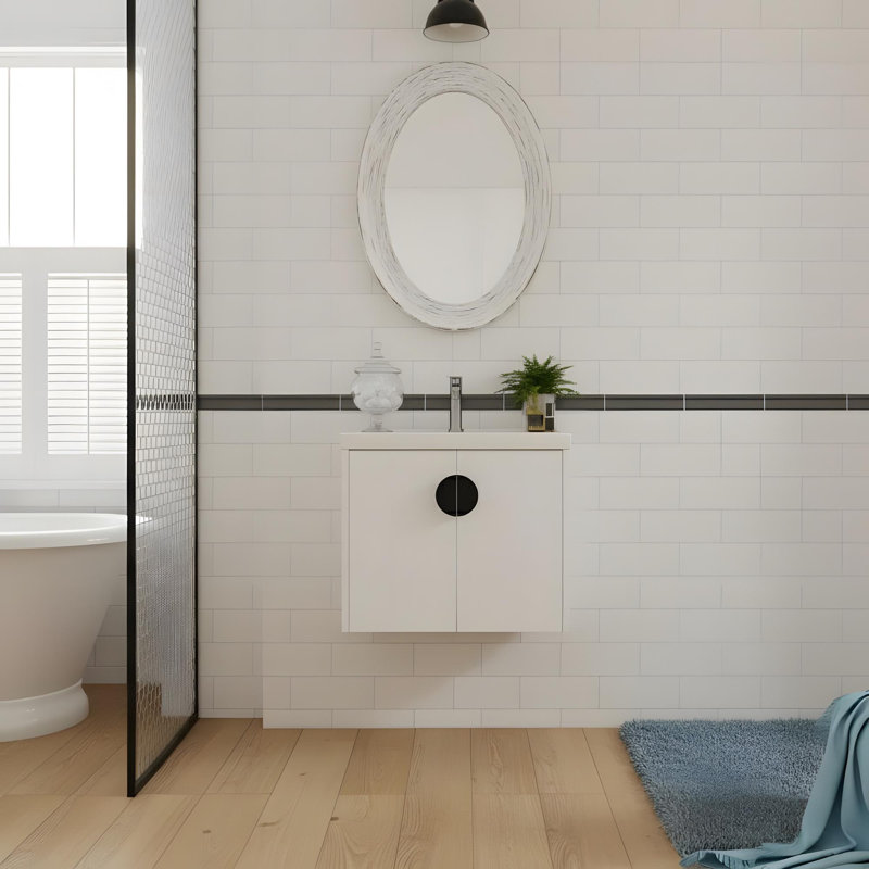 24-Inch Wall Mounted Bathroom Vanity