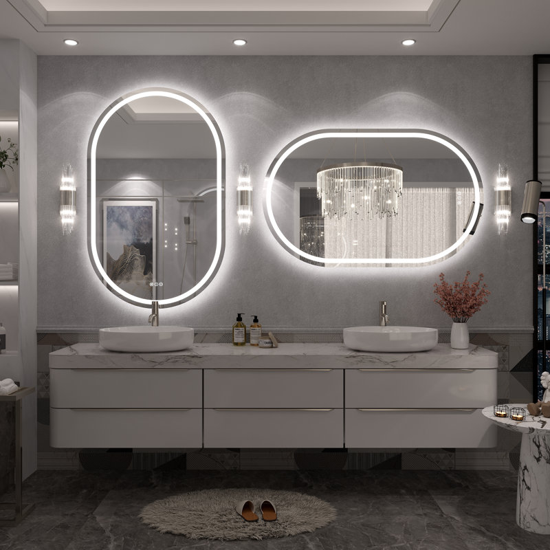 Miroir de salle de bain mural Molly, 48 po x 30 po