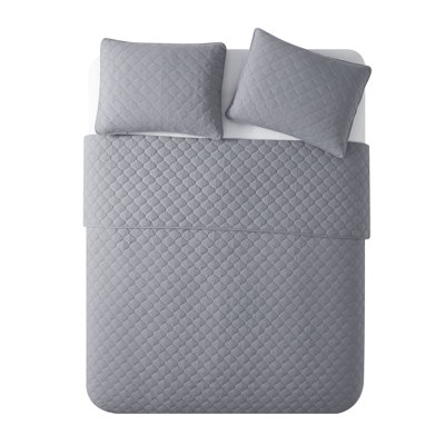 Microfiber 3 Piece Quilt Set