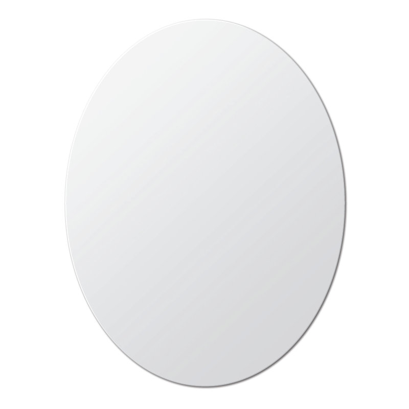 Flat Wall Mirror, 69.5cm H x 53cm W, Oval