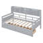 Lit de jour gris simple avec lattes de bois - rangement supplémentaire, choix de vie polyvalent sur la plateforme pour plus de stabilité-1571231097